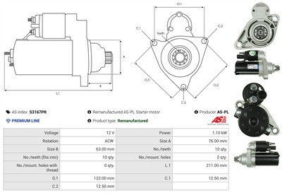 AS-PL S3167PR EAN: 5902129086536.