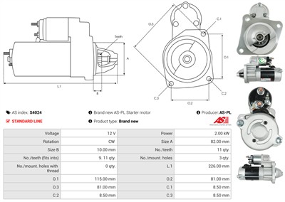 AS-PL S4024 EAN: 5901259422580.