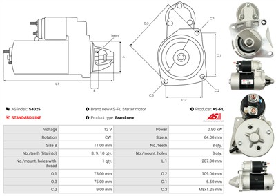 AS-PL S4025 EAN: 5901259422597.