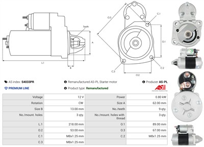 AS-PL S4033PR EAN: 5902129090618.