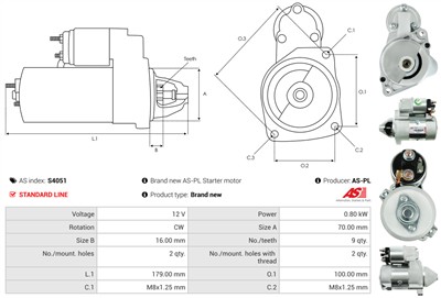 AS-PL S4051 EAN: 5902129015406.