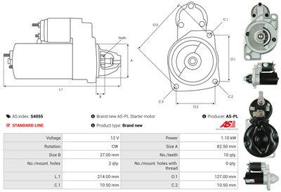 AS-PL S4055 EAN: 5902129022862.
