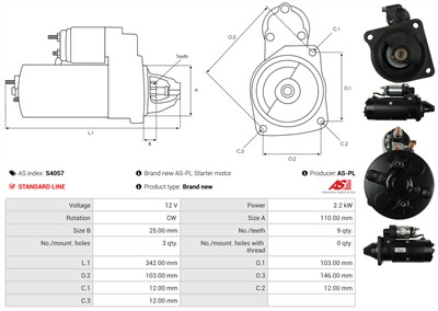 AS-PL S4057 EAN: 5902129023302.