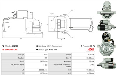 AS-PL S5290S EAN: 5902129086215.