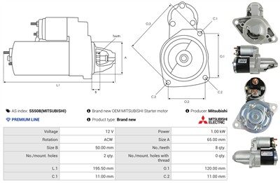AS-PL S5508(MITSUBISHI) EAN: 5902129162216.