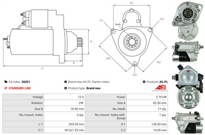 AS-PL S6021 EAN: 5901259423600.