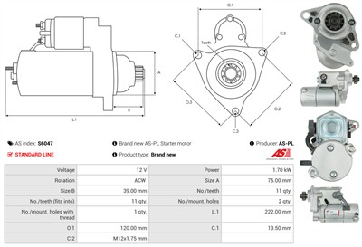 AS-PL S6047 EAN: 5901259454734.