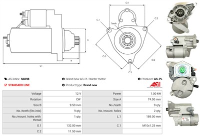 AS-PL S6098 EAN: 5901259473902.