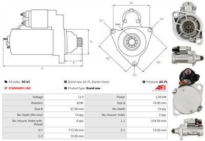 AS-PL S6141 EAN: 5902129003120.