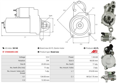 AS-PL S6148 EAN: 5902129006534.