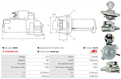 AS-PL S9029 EAN: 5901259424065.
