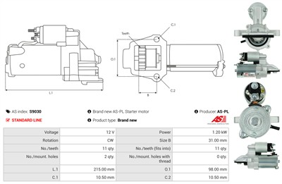 AS-PL S9030 EAN: 5901259424072.