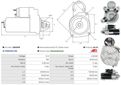AS-PL S9033PR EAN: 5902129102014.