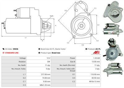 AS-PL S9036 EAN: 5901259424133.