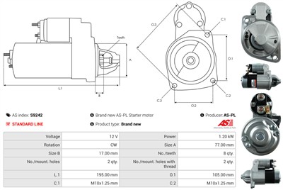 AS-PL S9242 EAN: 5902129018223.
