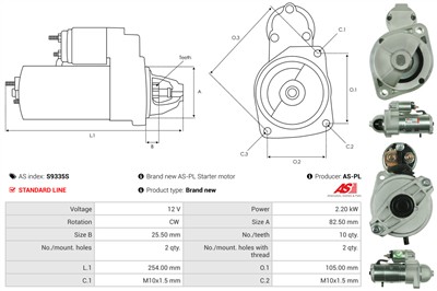 AS-PL S9335S EAN: 5902129093725.