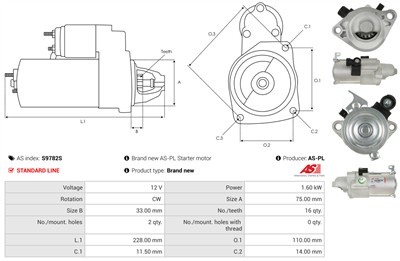 AS-PL S9782S EAN: 5902129226710.