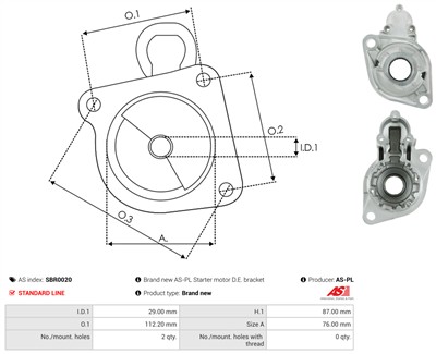 AS-PL SBR0020 EAN: 5901259440997.