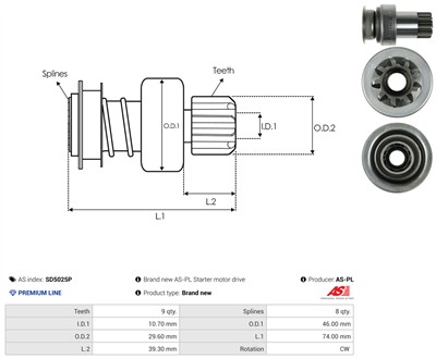 AS-PL SD5025P EAN: 5902129100751.