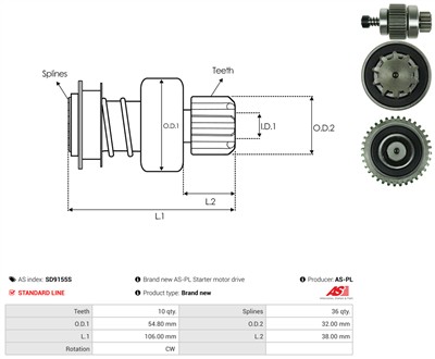 AS-PL SD9155S EAN: 5902129071006.