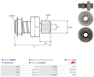 AS-PL SD9290P EAN: 5902129232063.