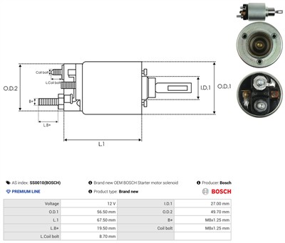 AS-PL SS0010(BOSCH) EAN: 5901259436624.