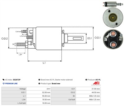 AS-PL SS2072P EAN: 5902129116189.