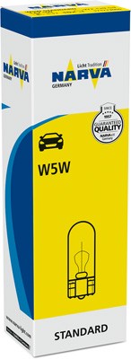 NARVA 171773000 Číslo výrobce: W5W. EAN: 4013790235312.