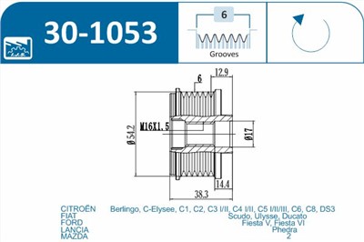IJS Group 30-1053 EAN: 8435398502805.