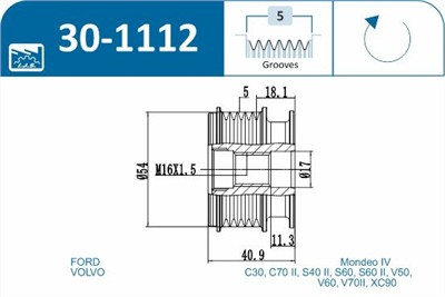 IJS Group 30-1112 EAN: 8435398503390.