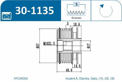 IJS Group 30-1135 EAN: 8435398503628.