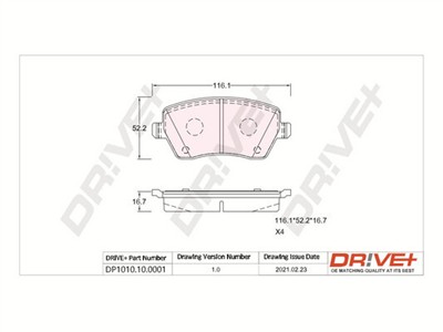 Dr!ve+ DP1010.10.0001 Číslo výrobce: DBP0001. EAN: 5907714158353.