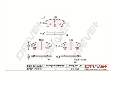 Dr!ve+ DP1010.10.0191 Číslo výrobce: DBP0191. EAN: 5907714159534.