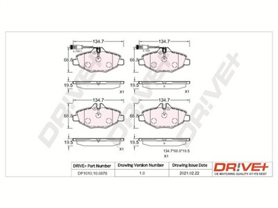 Dr!ve+ DP1010.10.0878 Číslo výrobce: DBP0878. EAN: 5907714161377.
