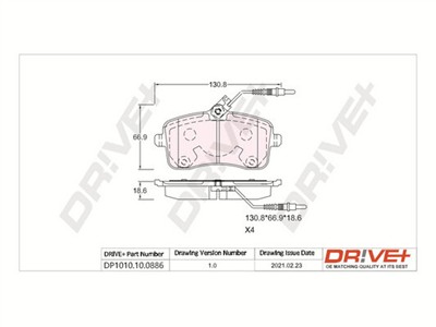 Dr!ve+ DP1010.10.0886 Číslo výrobce: DBP0886. EAN: 5907714161445.