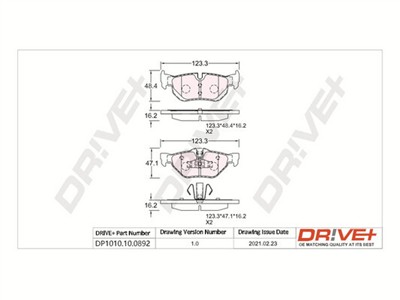 Dr!ve+ DP1010.10.0892 Číslo výrobce: DBP0892. EAN: 5907714161483.