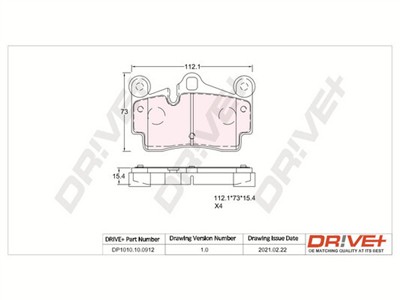 Dr!ve+ DP1010.10.0912 Číslo výrobce: DBP0912. EAN: 5907714161674.