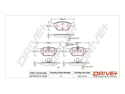 Dr!ve+ DP1010.10.1043 Číslo výrobce: DBP1043. EAN: 5907714162275.