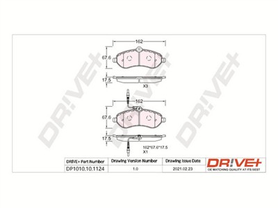 Dr!ve+ DP1010.10.1124 Číslo výrobce: DBP1124. EAN: 5907714150555.