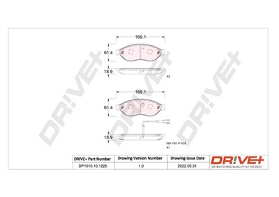 Dr!ve+ DP1010.10.1225 Číslo výrobce: DBP1225. EAN: 7640250074494.