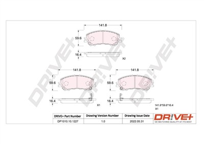 Dr!ve+ DP1010.10.1227 Číslo výrobce: DBP1227. EAN: 7640250074517.