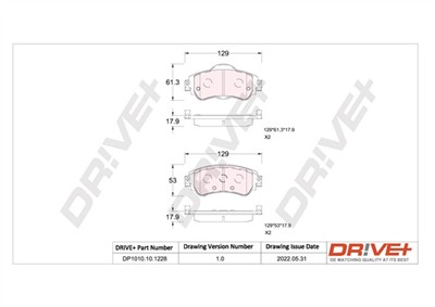 Dr!ve+ DP1010.10.1228 Číslo výrobce: DBP1228. EAN: 7640250074524.