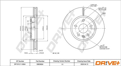 Dr!ve+ DP1010.11.0624 Číslo výrobce: DBD0624. EAN: 609843816764.
