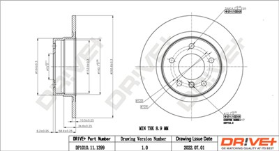 Dr!ve+ DP1010.11.1399 Číslo výrobce: DBD1399. EAN: 5907714157356.
