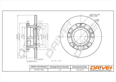 Dr!ve+ DP1010.11.1618 Číslo výrobce: DBD1618. EAN: 5907714158193.