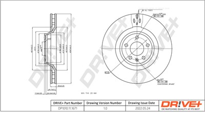 Dr!ve+ DP1010.11.1671 Číslo výrobce: DBD1671. EAN: 5907714151163.