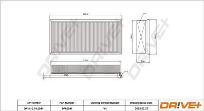 Dr!ve+ DP1110.10.0041 Číslo výrobce: DFA0041. EAN: 5907714165832.