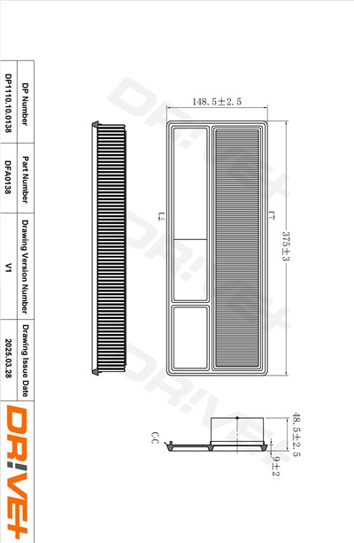 Dr!ve+ DP1110.10.0138 Číslo výrobce: DFA0138. EAN: 5907714165221.