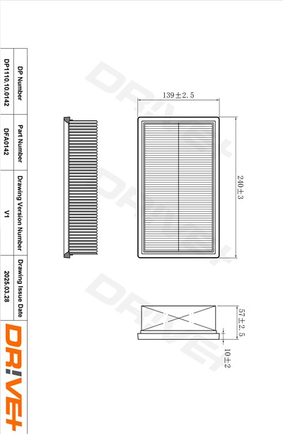 Dr!ve+ DP1110.10.0142 Číslo výrobce: DFA0142. EAN: 5907714165276.