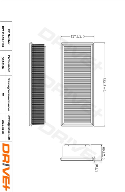 Dr!ve+ DP1110.10.0166 Číslo výrobce: DFA0166. EAN: 5907714165016.